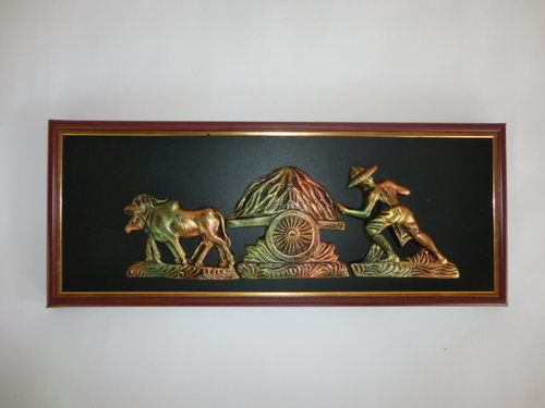 Terracotta Metal Bullock Cart