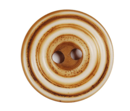 Resing Buttons - Horn Material, 20mm Diameter, Beige Color, Matte Finish | Classic Design, Durable, Elegant, Eye-Catching, Timeless Appeal