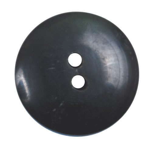 Horn Buttons - Horn 25mm Black, Polished Finish | Durable, Elegant, Classic, Stylish