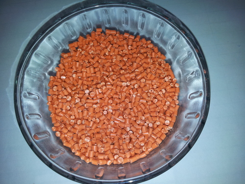 Nylon Granules - Orange Color Various Sizes | High Strength Thermal Stability Accurate Composition