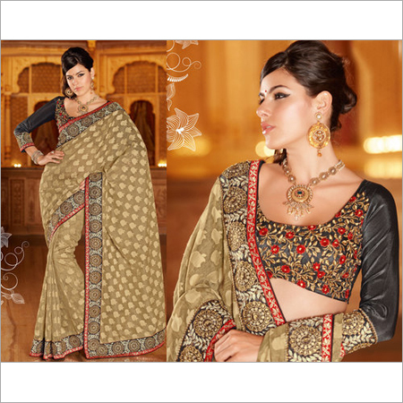 Party Wear Embroidered Sarees