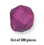 Colored Wooden Beads - Wood Material, Variable Size, Purple Color, Faceted Shape | Colorful, Customizable, Decorative, Durable, Handmade, Versatile