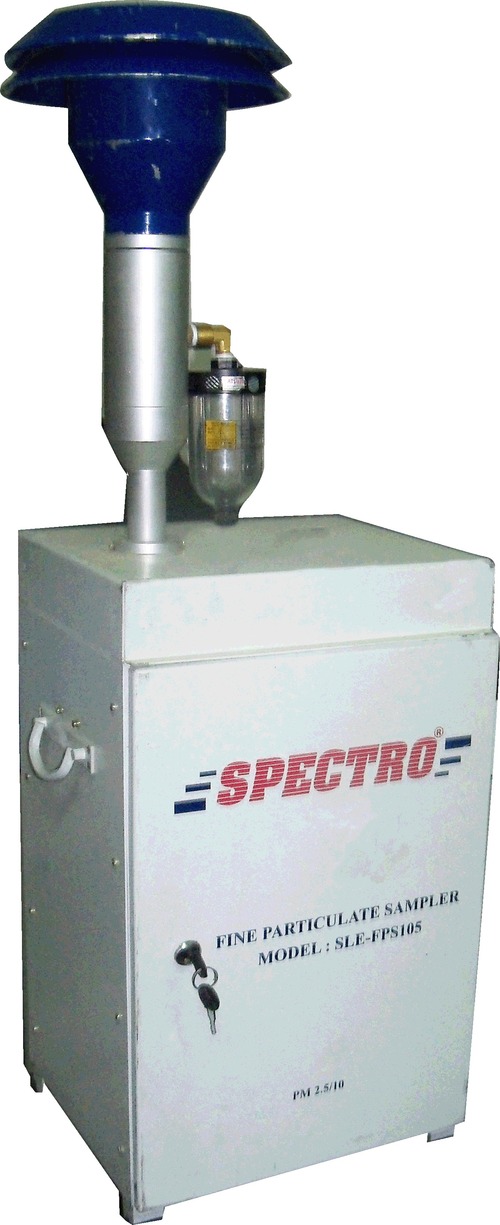 Lab Equipment - Metal Air Sampler 30x20x40 cm Blue