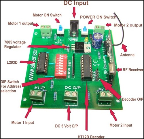 RF 4 Channel Transmitter & Receiver kit