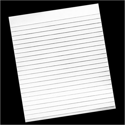 Writing Paper - Paper 8.5x11 Inch White, Ruled Lines, Smooth Texture, Durable Sheets, Bulk Pack 50