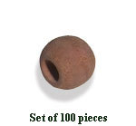 Wooden Beads - Handmade Wood, 10-15mm Diameter, Brown, Round | Durable, Versatile, Customizable, 2-3mm Hole Size, 100 Pieces