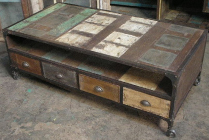 Reclaimed Wooden Tea Table