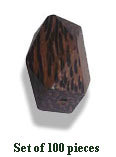 Wooden Beads - Variable Size, Brown, Irregular Shape | Handmade, Durable, Versatile, Customizable, Decorative