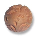 Wooden Beads - Variable Size, Brown, Round | Handcrafted, Customizable, Durable, Versatile, Unpolished Finish