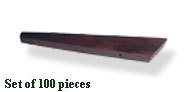 Wooden Beads - Variable Size, Dark Brown, Cylindrical | Handcrafted, Customizable, Durable, Versatile, Attractive, Unpolished Finish