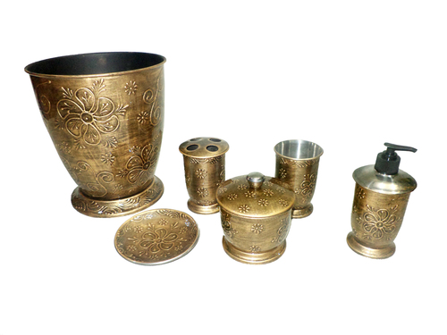 Embossed Bathroom Set