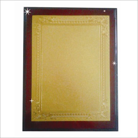 Wooden Foil Plaque