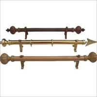 Wooden Drapery Rods - Wood, Variable Diameter, Brown | Durable Wood, Easy Installation, Elegant Design, Sturdy Structure, Versatile Use