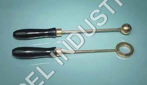 Ball And Ring Apparatus - Metal, Polished Finish, Various Sizes | Corrosion Resistant, Durable Build, Easy Handling, Wood Handle