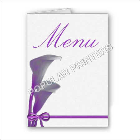 Menu Cards