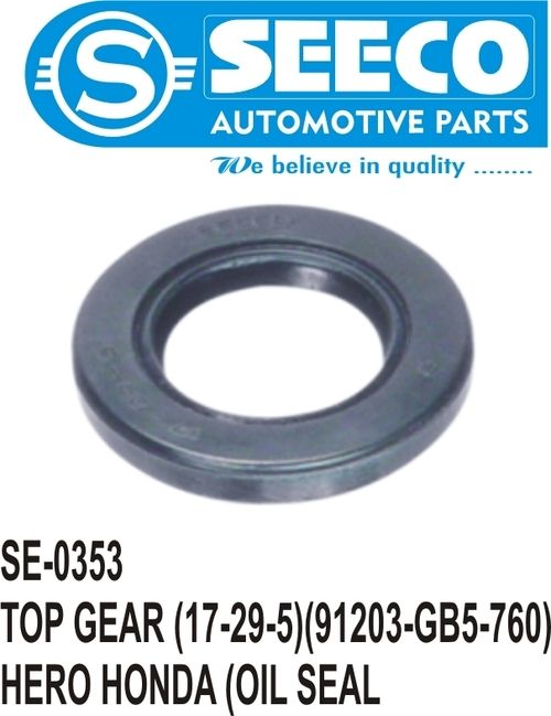 Top Gear (Oil Seal) For Use In: Two Wheeler Use