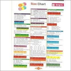 List Of Sizes
