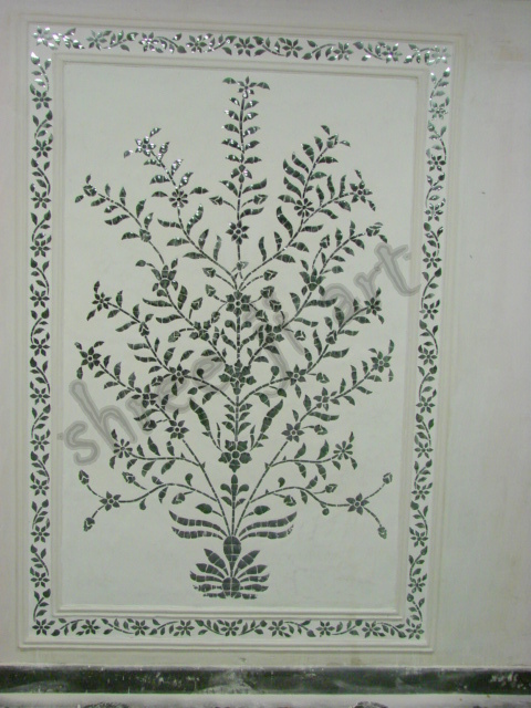 Floral Glass Panel