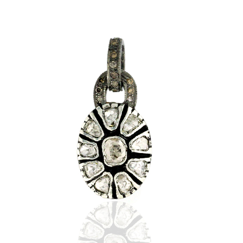 Rose Cut & Uncut Diamond Pendants