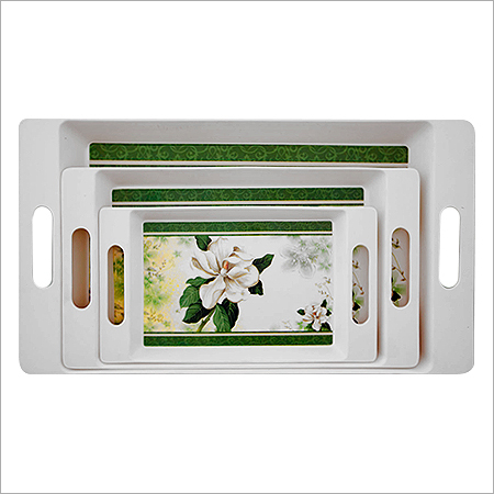 Set Of 3 Melamine Trays