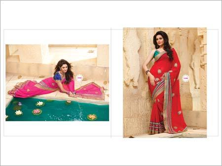 Hand Embroidered Sarees