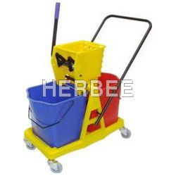 Double Mop Wringer Trolley