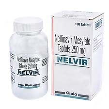 Nelvir Tab - 250 mg Tablets, Bottle of 100 | Nelfinavir Mesylate, HIV Protease Inhibitor, Oral Antiretroviral Therapy