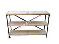 Wooden Iron Console Table
