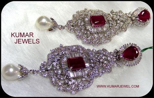 CZ wedding earring