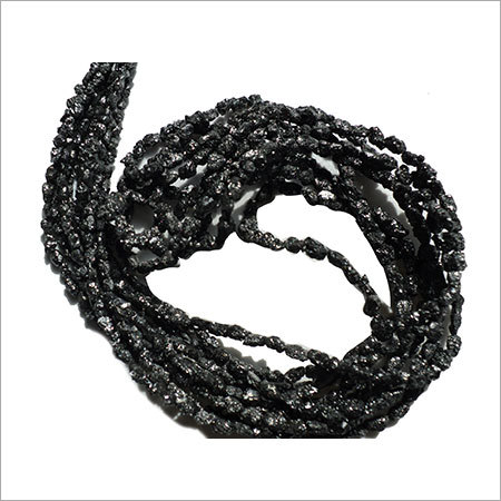 Black Rough Diamond Beads