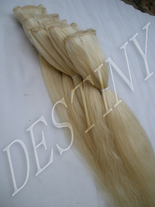  Remy Single Drawn Wavy Blonde Hair