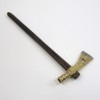 Tomahawk Peace Pipe Hardwood Handle Stainless Steel With Brass Inlay size: 11x4