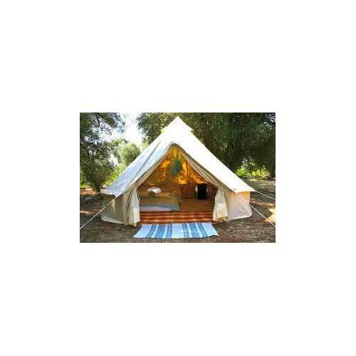 White Glamping Tents