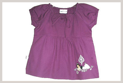 Stylish Kids Tops - Cotton, 14 Inch, Purple, Button Closure | Soft Fabric, Long Lasting, Trendy Style, Easy Wash, Skin Friendly