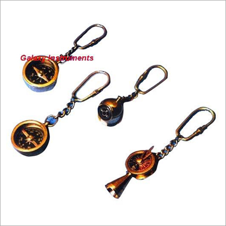 Brass Compass Key Rings