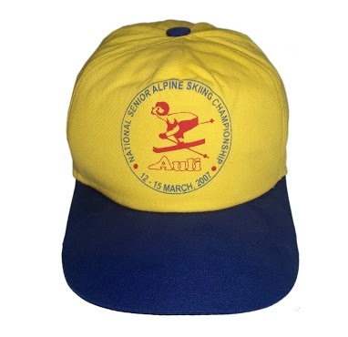Yellow Printed Promotional Cap