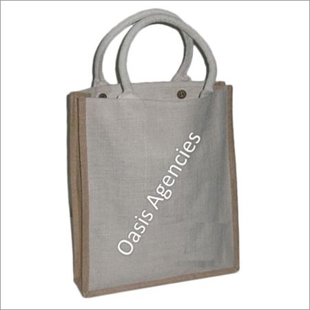 Cotton Webbing Handle Jute Bags