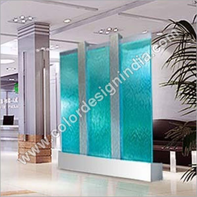 Blue Indoor Waterfall