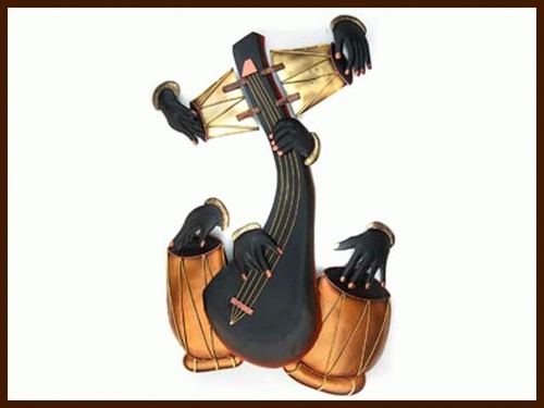 art-096.jpg musician ganesha wall frame
