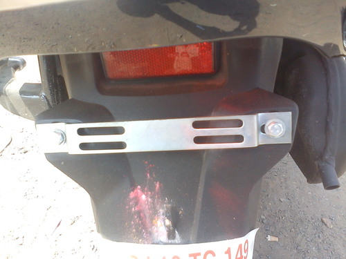 Rto Rear Number Plate Mounting Clamp