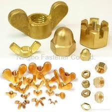 Brass Wing/Tail Nuts