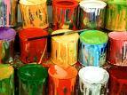 Talc products with colors
