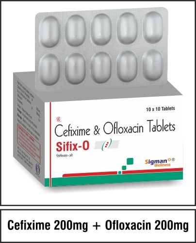 Cefixime 200 Mg. + Ofloxacin 200mg Tablets