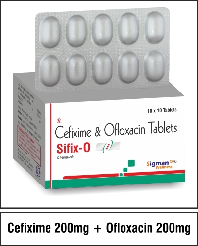 Cefixime  200 mg. + Ofloxacin 200mg