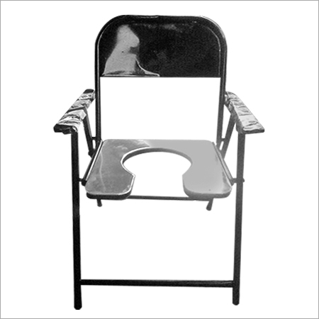 Commode Chair All - Steel 16x16x24 Inches Foldable | Comfort Hygiene Portability Stability Easy Cleaning