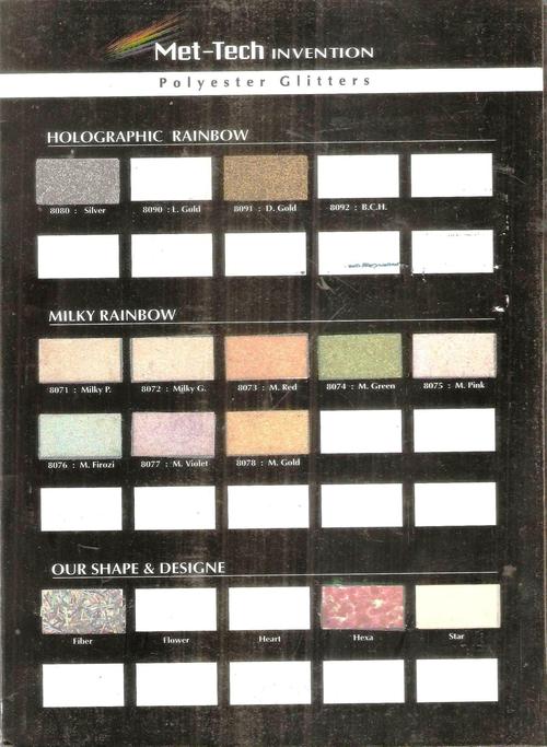 Glitters in Various Shapes And colours