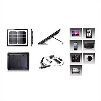 Multifunctional Solar Cha - 268x213x26mm Black, 6W Solar Panel, 10500mAh Li-Polymer, Laptop & USB Charging, LED Light