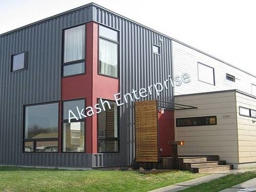 Gray And White Modern Prefabricated House