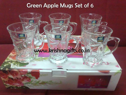 Green Apple Mug Set of 6