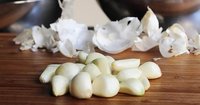 Garlic descascado